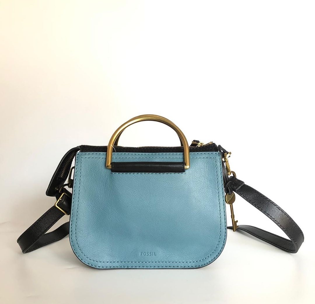 Fossil ryder shop mini satchel caribbean