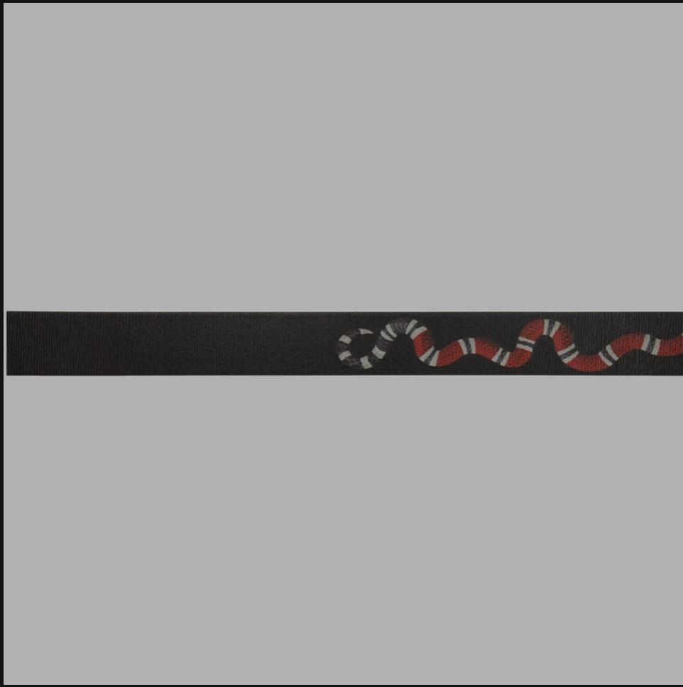 Gucci king snake belt