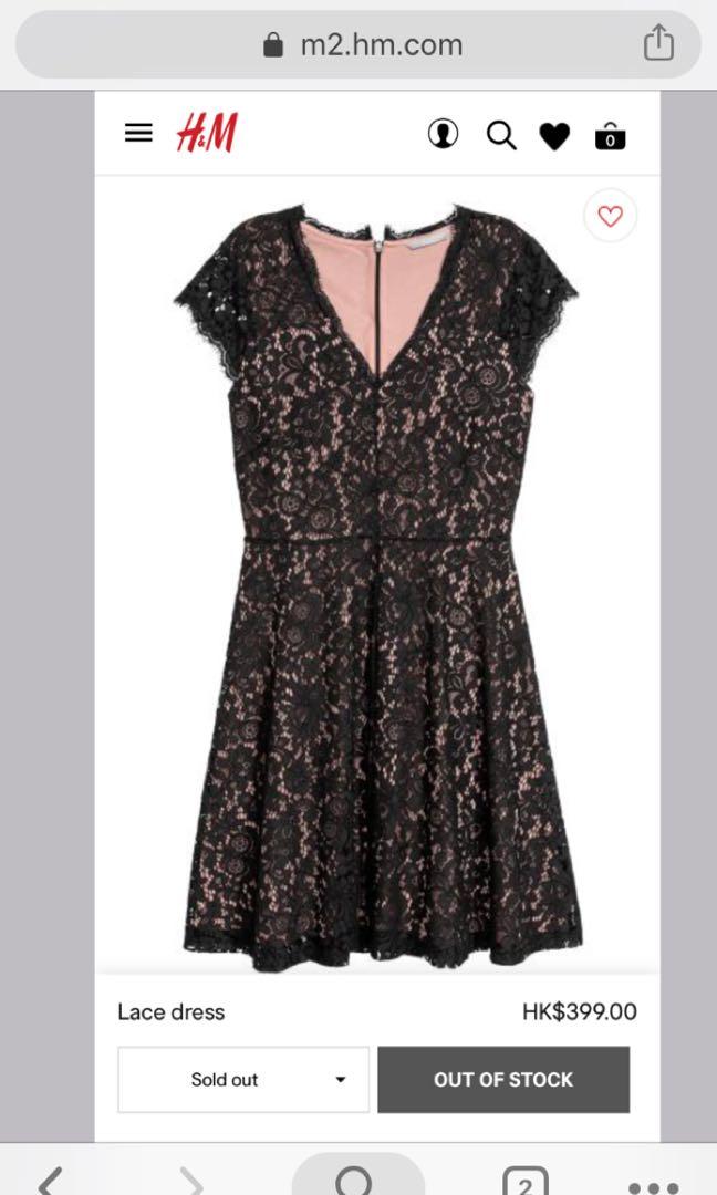 Black lace dress with pink underlay discount