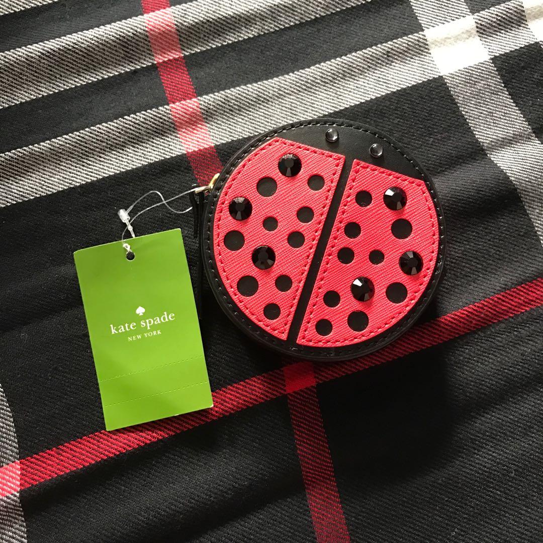 Kate spade ladybug coin purse sale