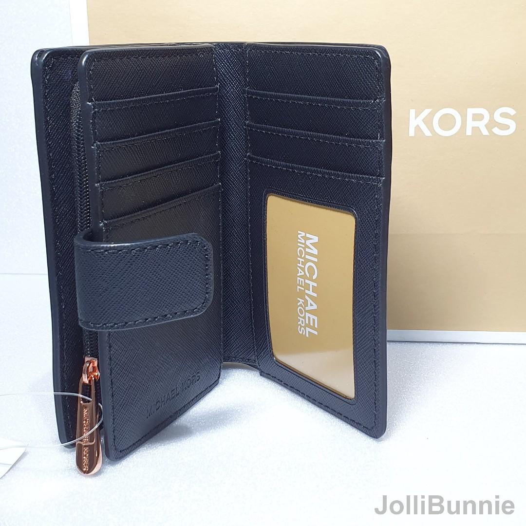 michael kors jet set travel bifold zip coin wallet