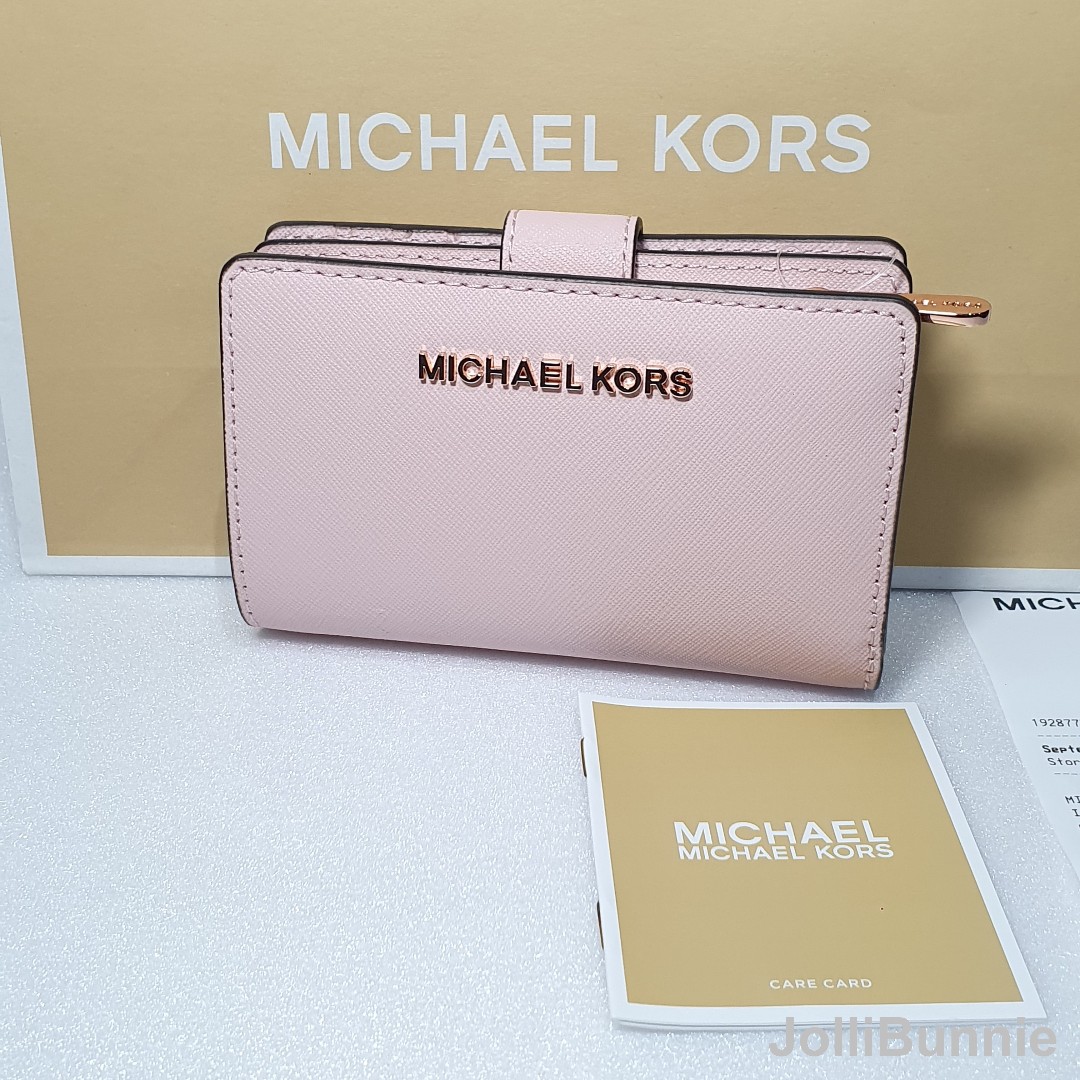 Michael kors jet set travel bifold zip coin wallet cheap