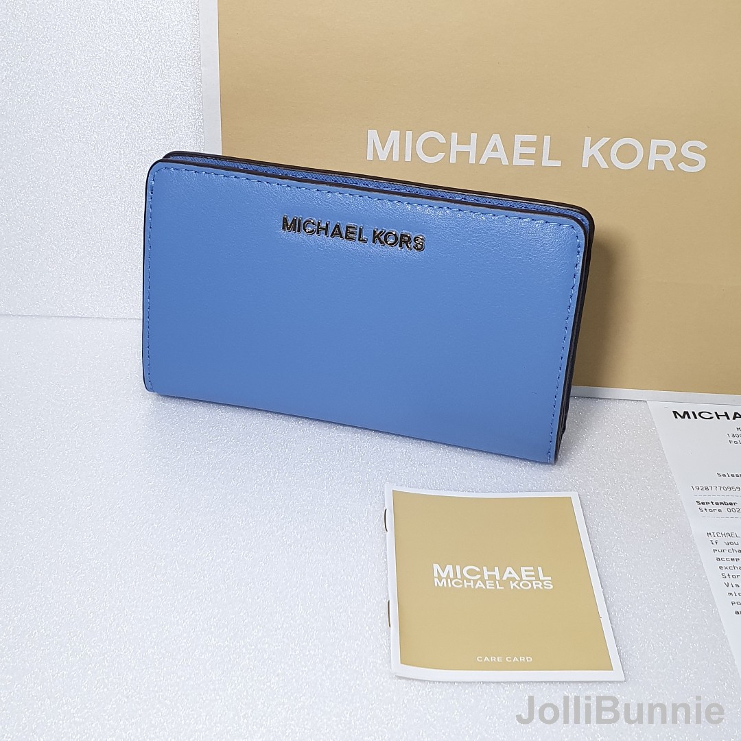 michael kors card holder blue