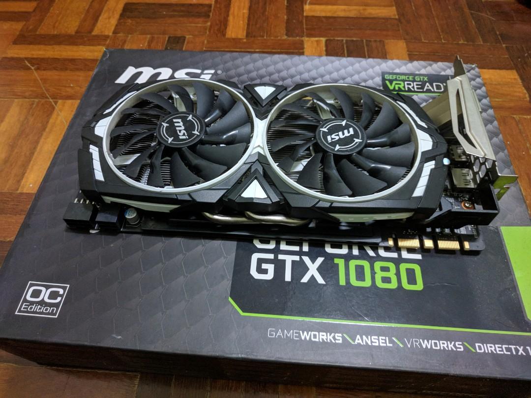 Msi geforce gtx store 1080 armor oc 8gb
