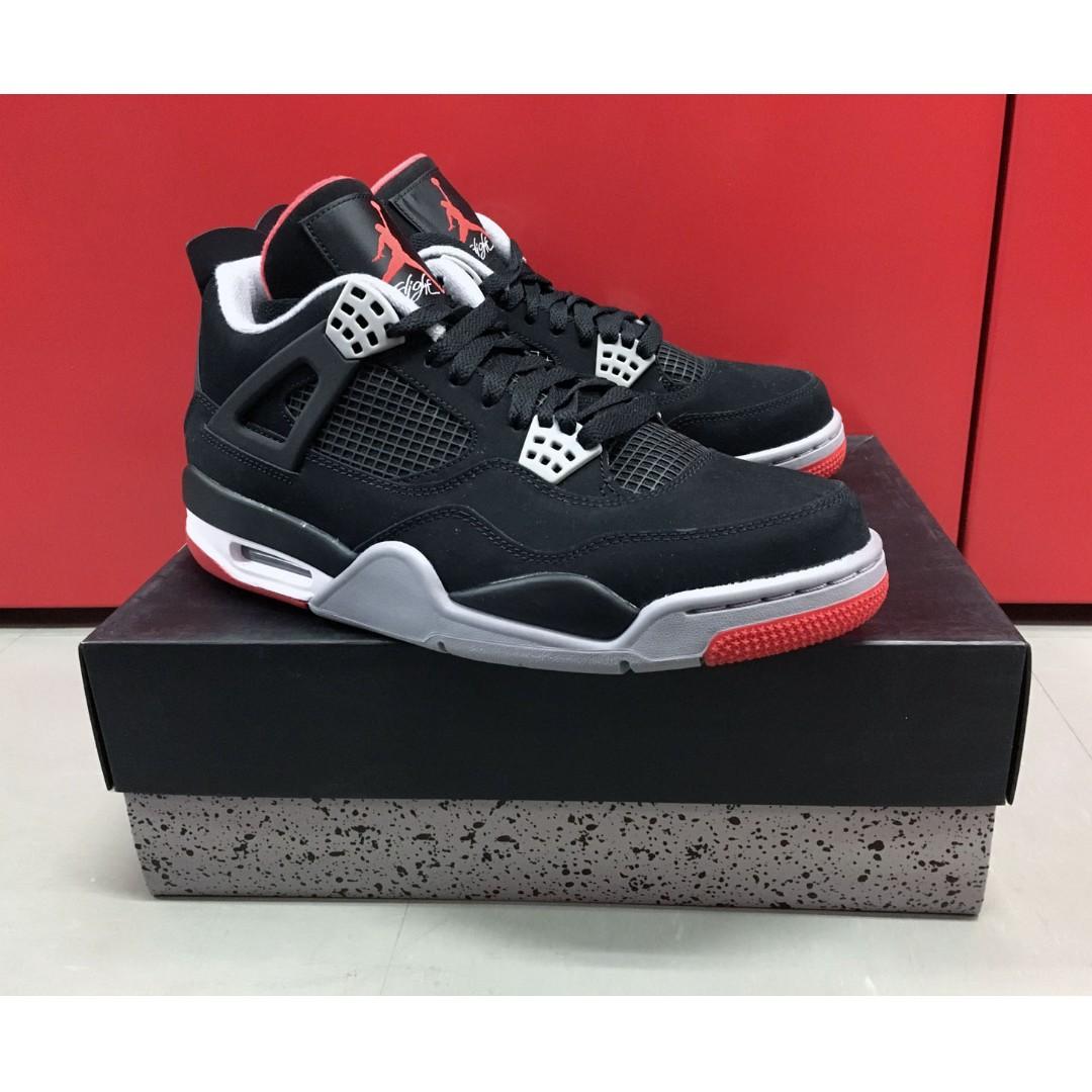 NIKE AIR JORDAN 4 IV BLACK RED BRED WHITE CEMENT GOLD FIRE TORO GREEN ...