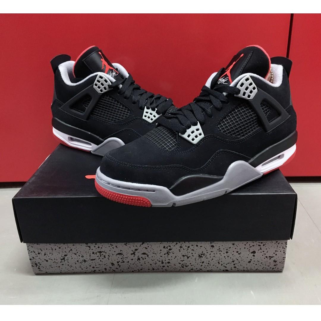 NIKE AIR JORDAN 4 IV BLACK RED BRED WHITE CEMENT GOLD FIRE TORO GREEN ...