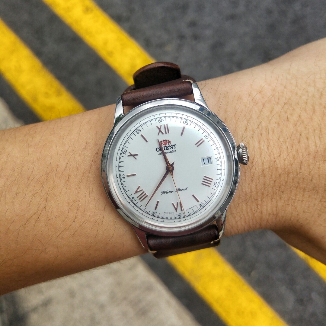 one rose gold boi Orient Bambino 1st gen V2 Currently reserved