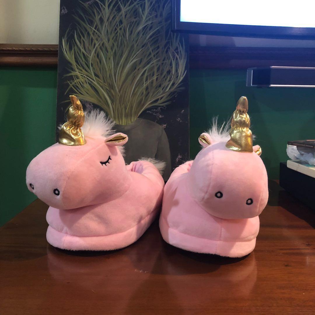 sparkly pink slippers