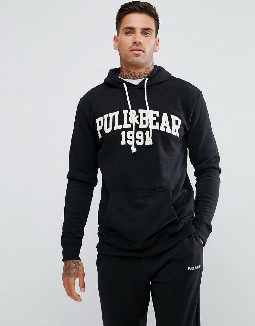 Pull and Bear Logo Hoodie