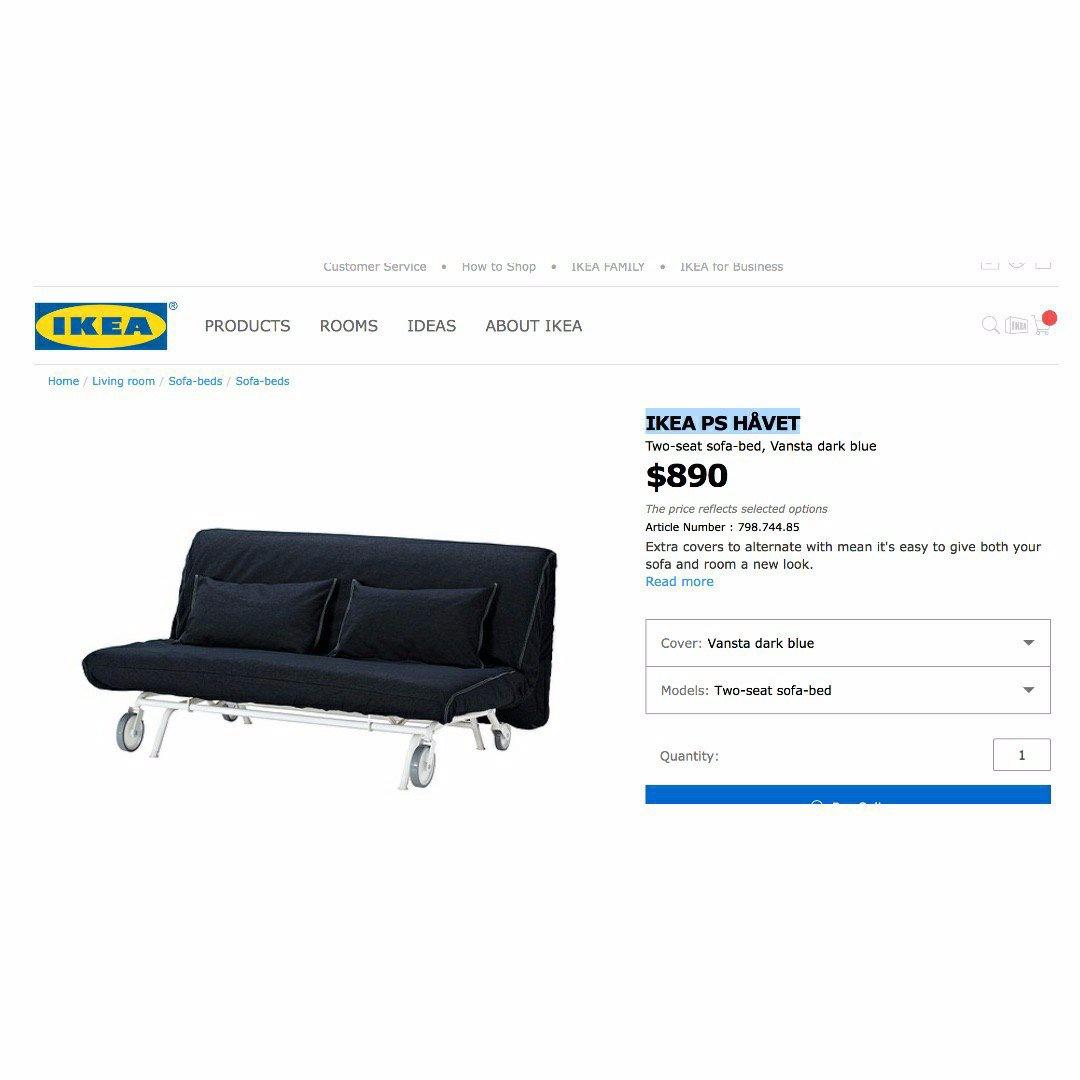 QUEENSIZED Sofa Bed (IKEA PS HAVET), Furniture & Home Living
