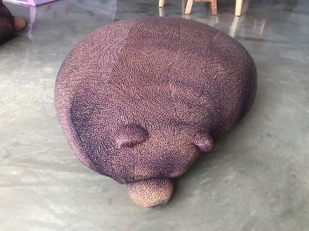 Sleeping Grizzly Bear Bean Bag (Small), Furniture & Home Living