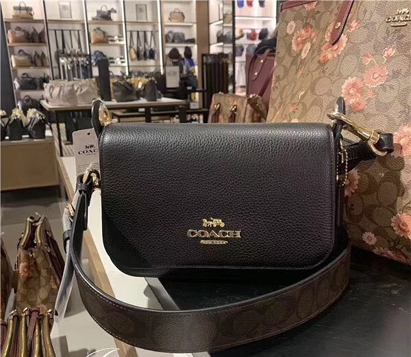 coach f77979 small jes messenger with signature canvas strap