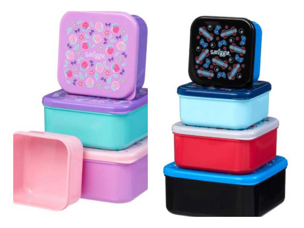 Smiggle 4 in snack.containers, Bayi & Anak, Lainnya di Carousell