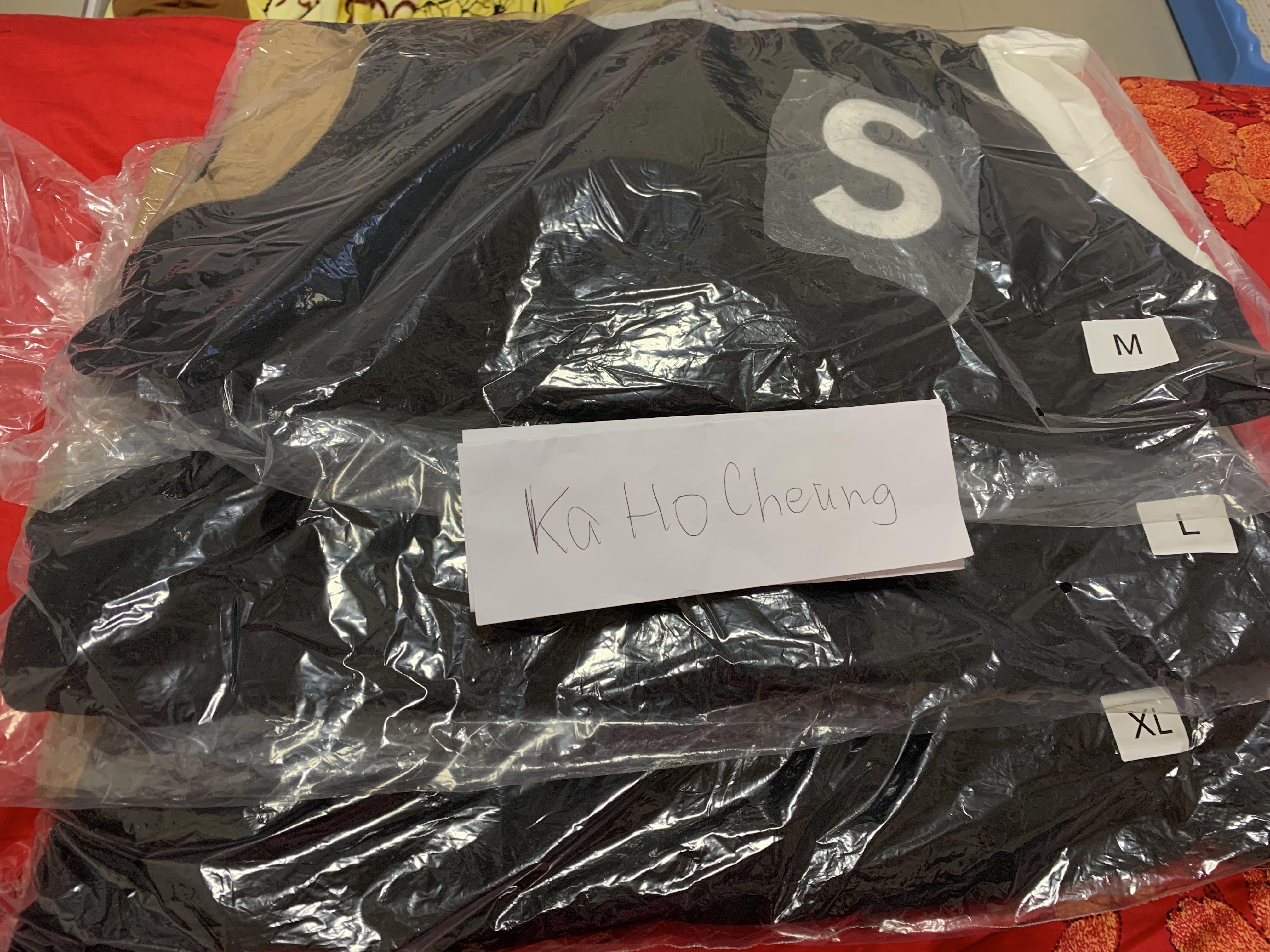 supreme s logo colorblocked hooded sweatshirt black