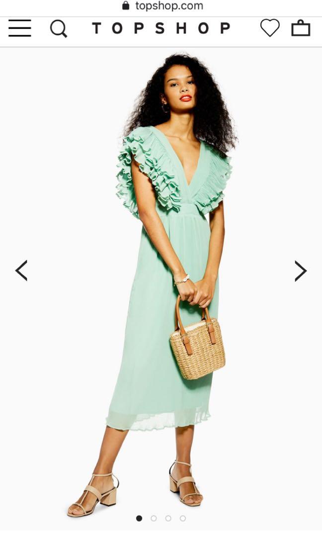 Topshop mint hot sale dress