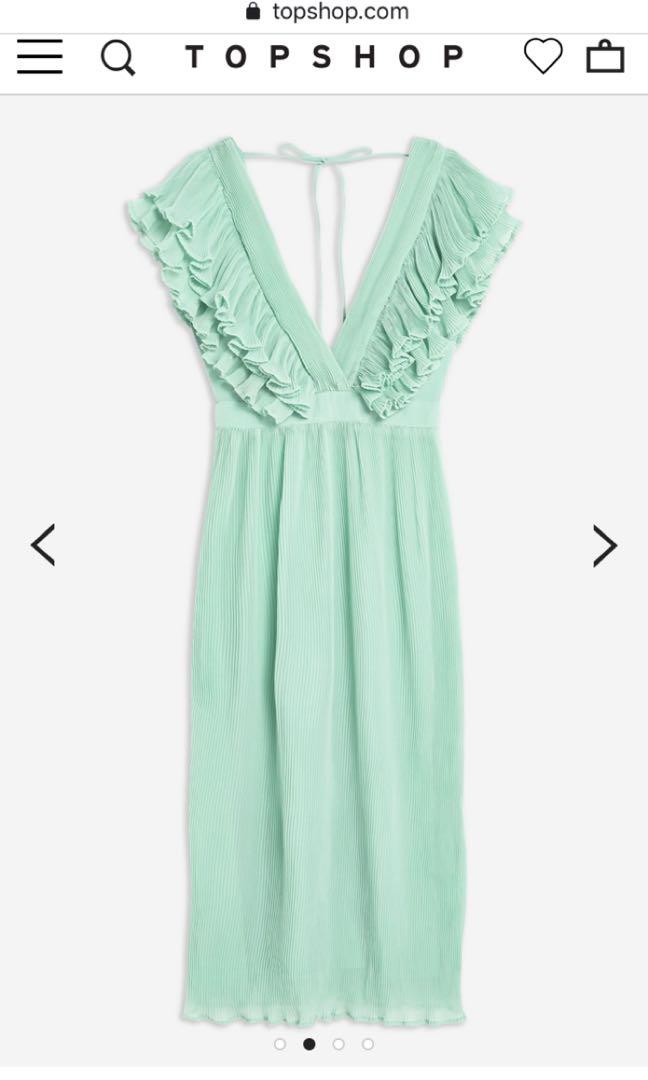 Topshop mint dress best sale