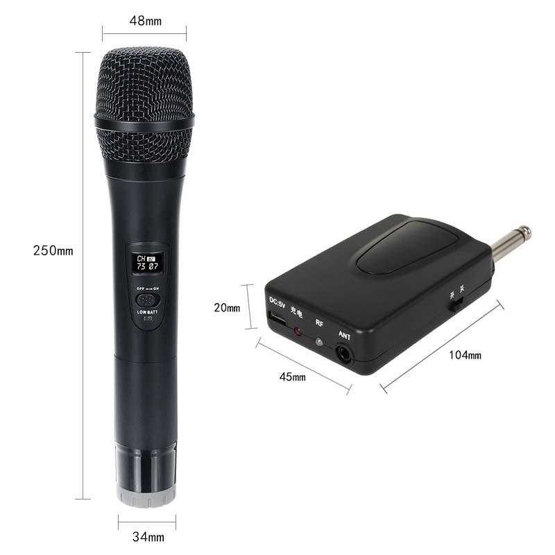UHF Wireless Handheld Microphone DVD PC Mic System + Receiver KTV TV ...