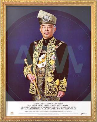 Bingkai Gambar Potret YANG Di Pertuan Agong