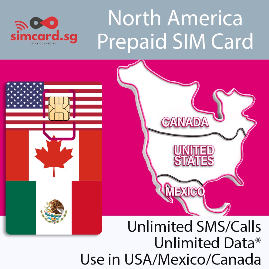 🇺🇸 USA 🇲🇽 Mexico 🇨🇦 Canada North America Tourist Prepaid SIM Card ( Unlimited 4G Data & Local Calls, 7/15/30 Day Plans), Mobile Phones &  Gadgets, Mobile & Gadget Accessories, Other Mobile 