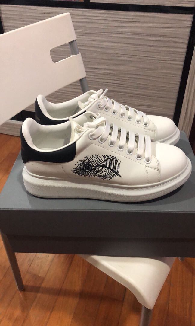 Alexander mcqueen feather sneakers best sale