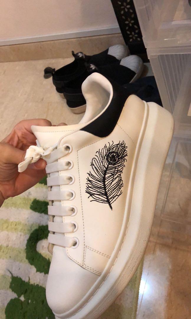Alexander McQueen Feather Embroidered 