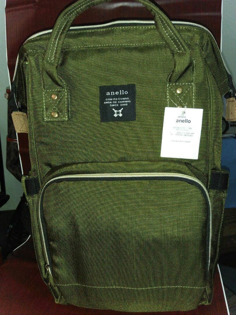 army green diaper bag