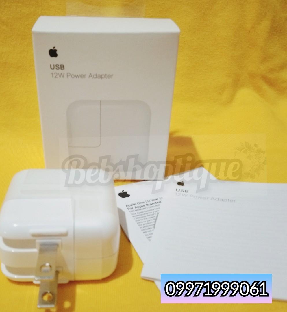 Apple Adaptor 12w Original💯% (Category: Chargers) located in Manila. Submitted by ziabebshoptique (Listing ID 256233143, Image 2). Description: ✔Lowest Price in the Market ✔️Cash On Delivery Nationwide Looking for Iphone Charger Original ? 👍ONHAND APPLE WALL CHARGER 12w WITH BOX AND MANUAL ORIGINAL ! 🔸699pesos 50% Off Original Price 1290 (Guaranteed Fast Charger) ✔with serial code ✔ ✔compatible in All Apple unit ✔Apple Logo also FOR SHIPPING ✔