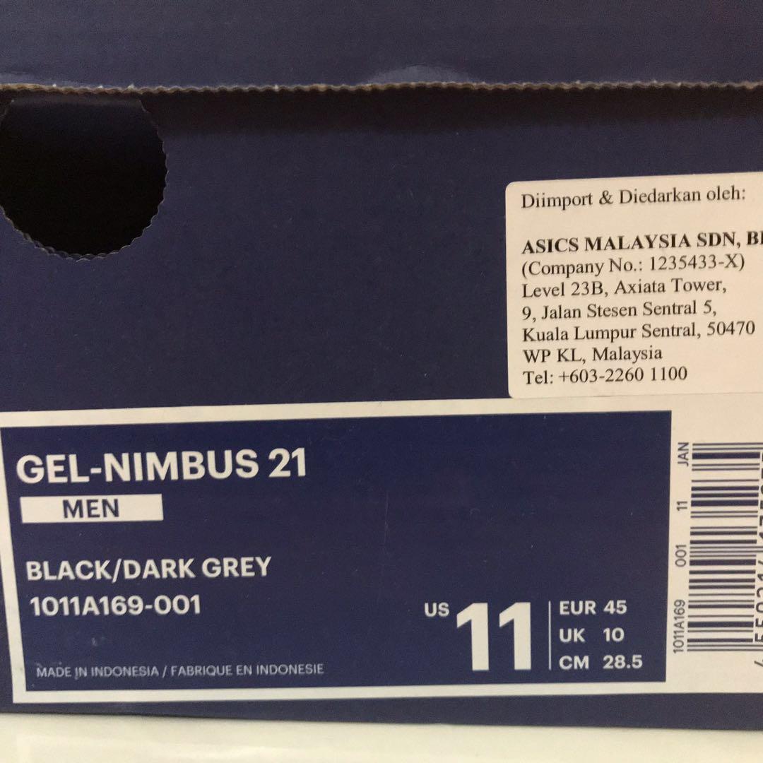Asics Gel Nimbus 21 Men Men s Fashion Activewear on Carousell