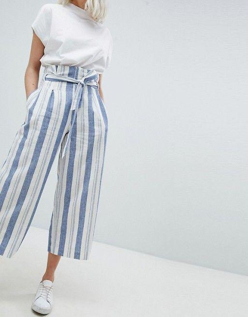 Pull and bear paper bag trousers online