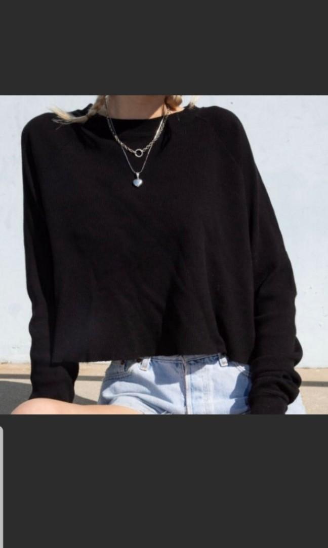 Black thermal sweater Clearance