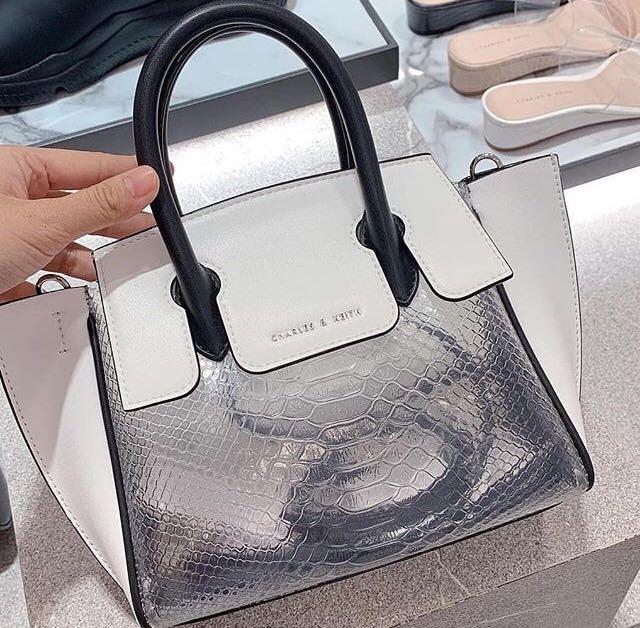 Charles and keith transparent bag deals