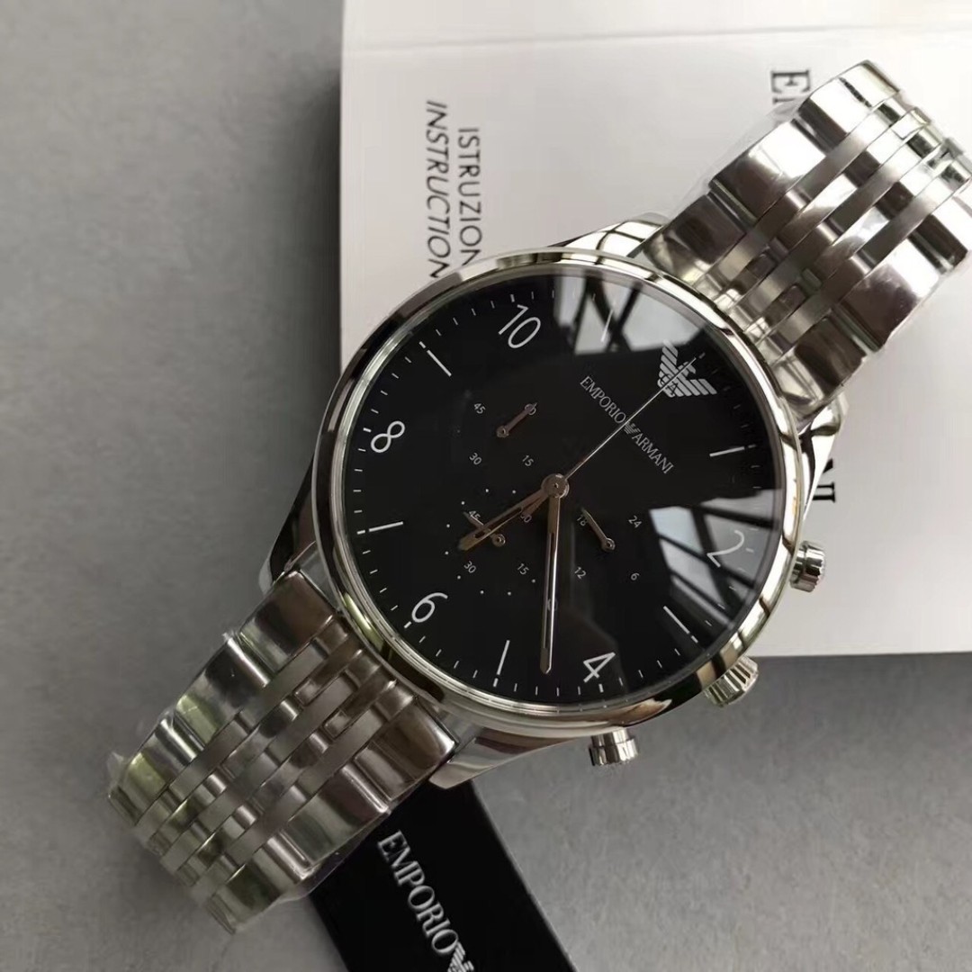 emporio armani chronograph watch instructions