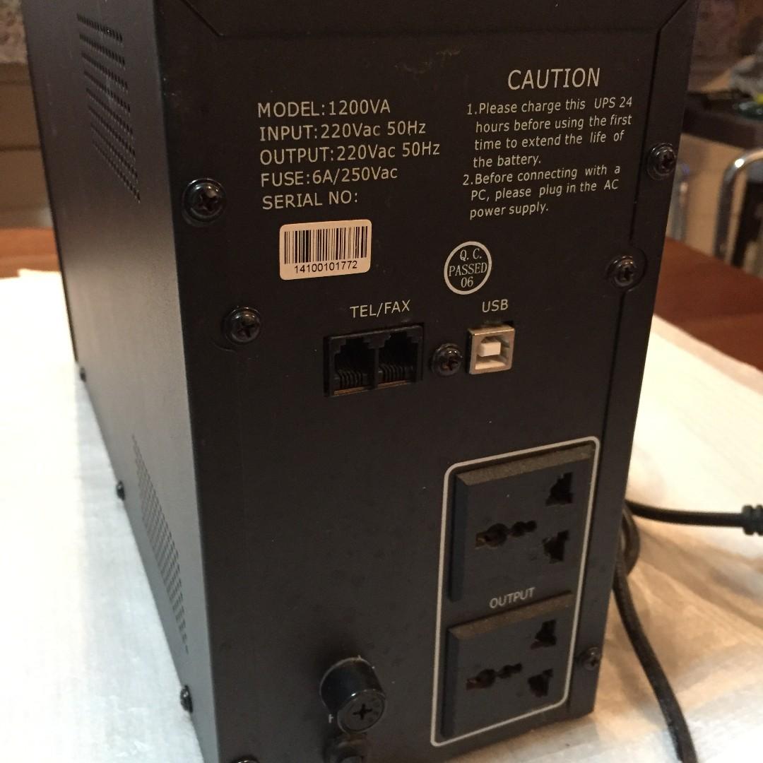 Fast Power Line Interactive UPS Power Supply 1200VA (Category: Computer Parts) located in Quezon City. Submitted by worth_.it (Listing ID 256079478, Image 2). Description: For sale is 1200VA Fast Power Line Interactive UPS Power Supply This unit is in very good condition. This unit will require 2 pieces 12V 7Ah Sealed Battery which is not included in the price. The 2 batteries will cost P1,700 for an excellent unit such as Motolite brand from Laz