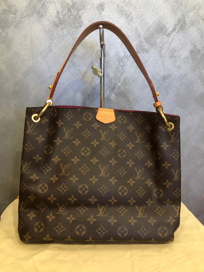 Louis Vuitton NEVERFULL Casual Style 2WAY Leather Elegant Style Crossbody  Logo (M46705)