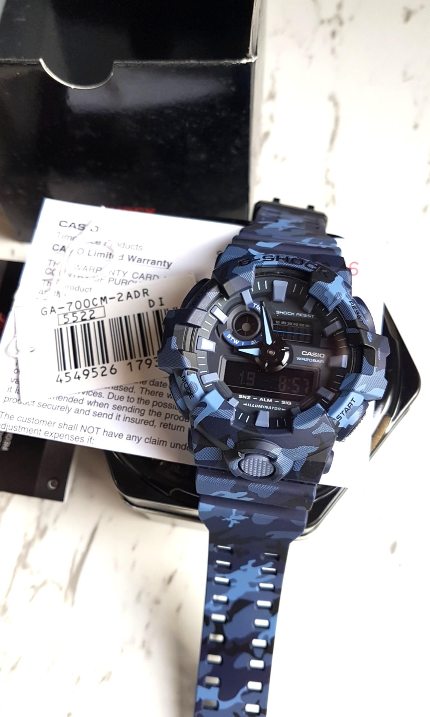 G shock hot sale camouflage blue
