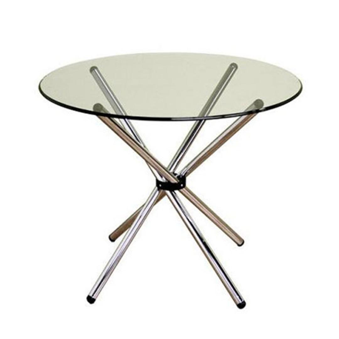 Стеклянный круглый столик PNG