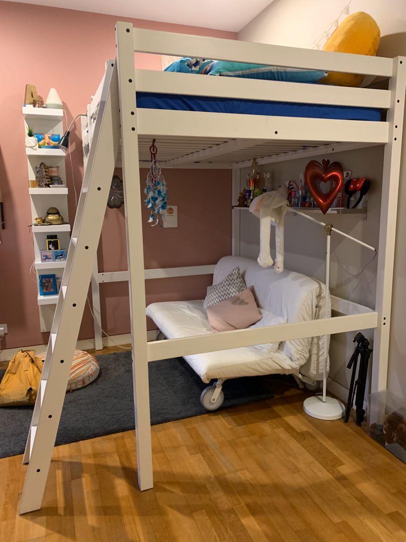 IKEA loft bed (stora), Furniture & Home Living, Furniture, Bed Frames