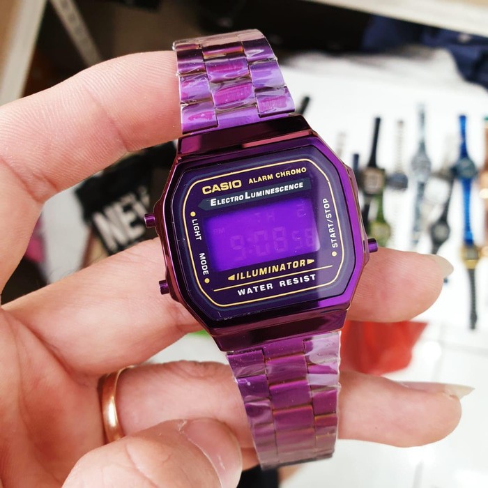 Casio a168 purple new arrivals