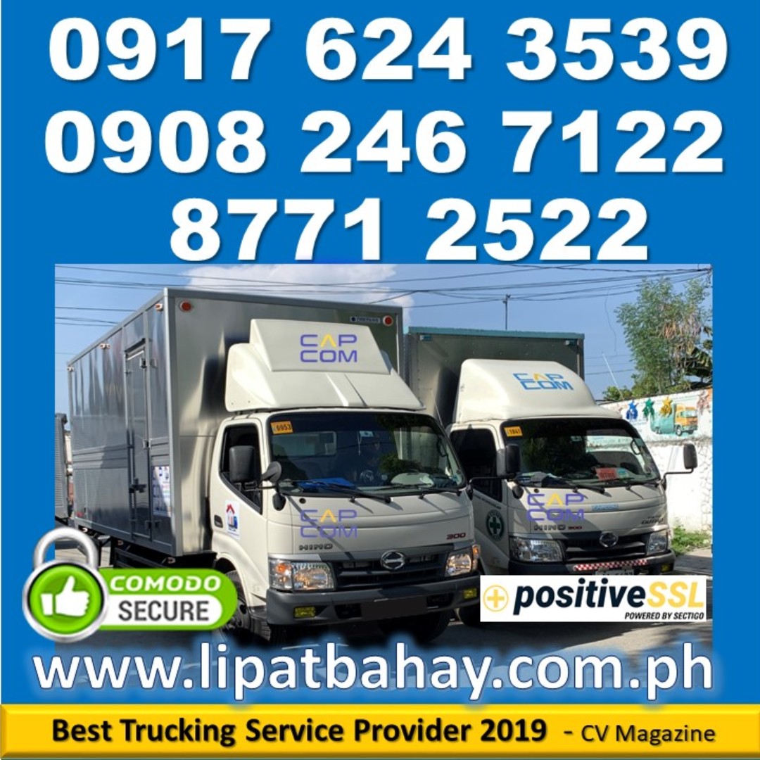 Lipat bahay truck for rent hire rental trucking services 6 wheeler closed van elf canter hino lipat gamit home house movers
