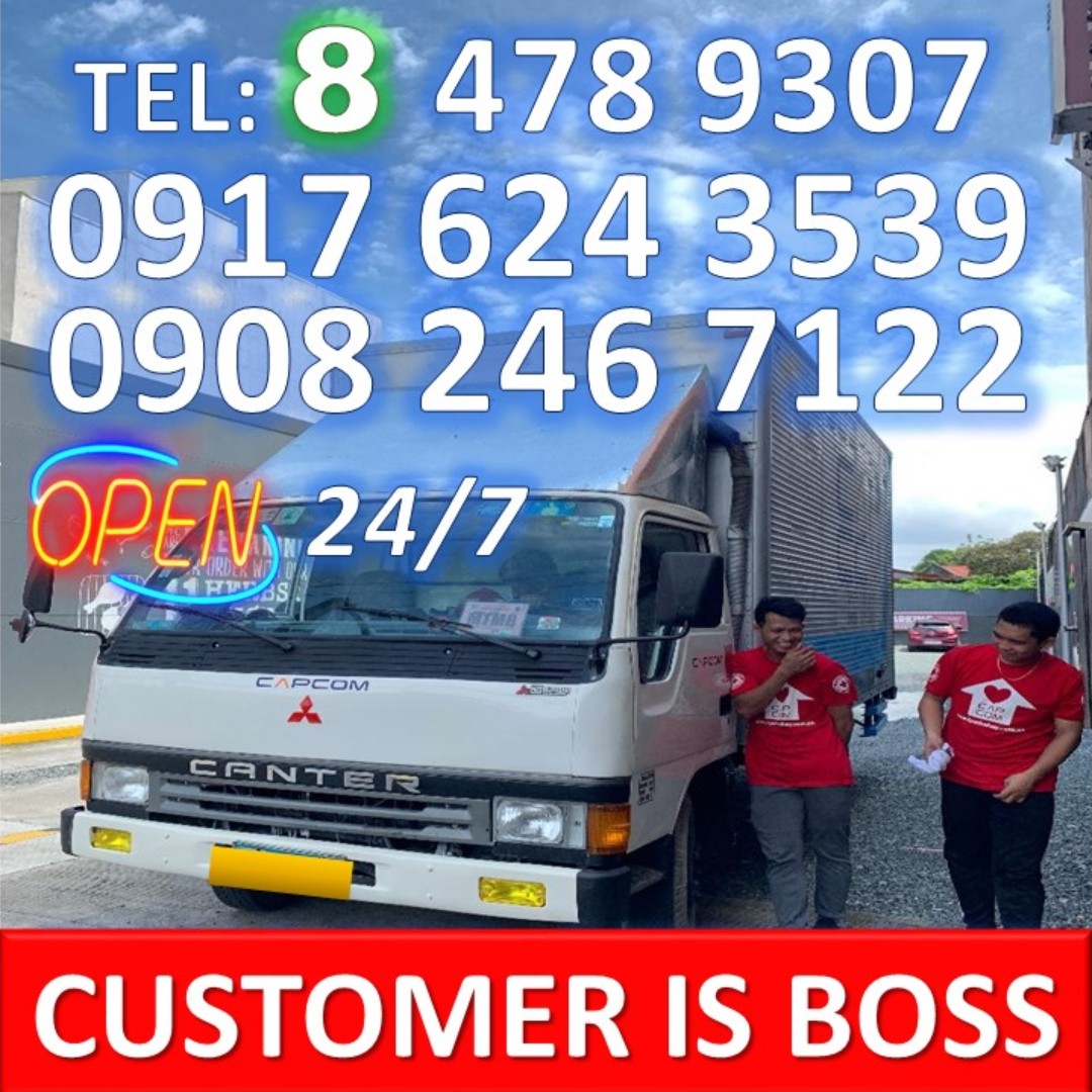 Lipat bahay truck for rent hire rental trucking services 6 wheeler closed van elf canter hino lipat gamit home house movers
