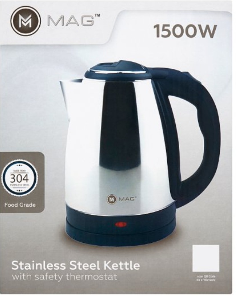 Mag Stainless Steel Kettle with Safety 