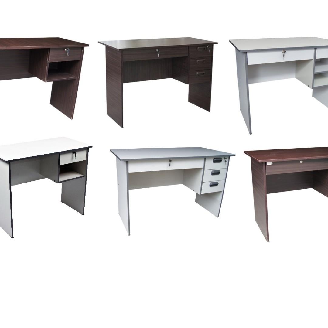 Malaysian Wood Office Table Side Drawer, Laminated Office Table, Office