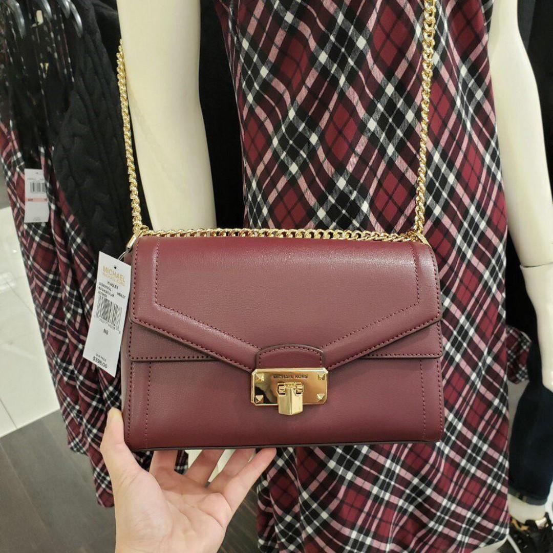 Michael Kors Kinsley Medium Shoulder Flap Luxury Bags Wallets on Carousell