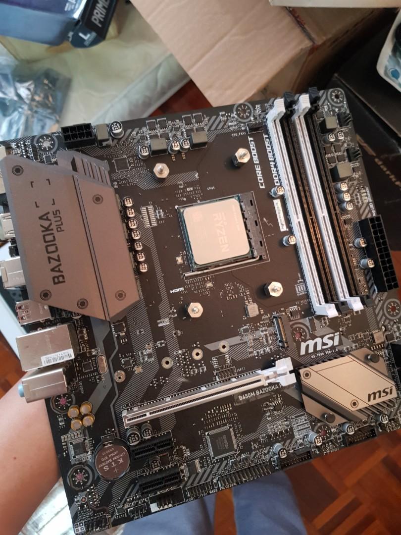 Msi B450m bazooka plus Computers Tech Parts Accessories