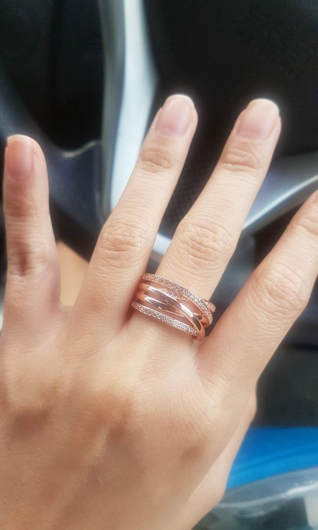 Pandora Rose Gold 14k Entwined Ring 