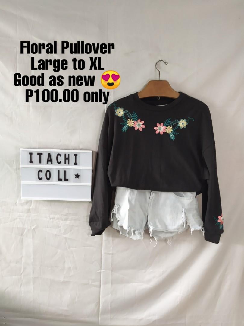 Preloved / Ukay Floral Detailed Pullover (Category: Others Tops) located in San Pablo. Submitted by itachicollection (Listing ID 256083527, Image 1). Description: All clothes are washed and ready to wear ♥️.