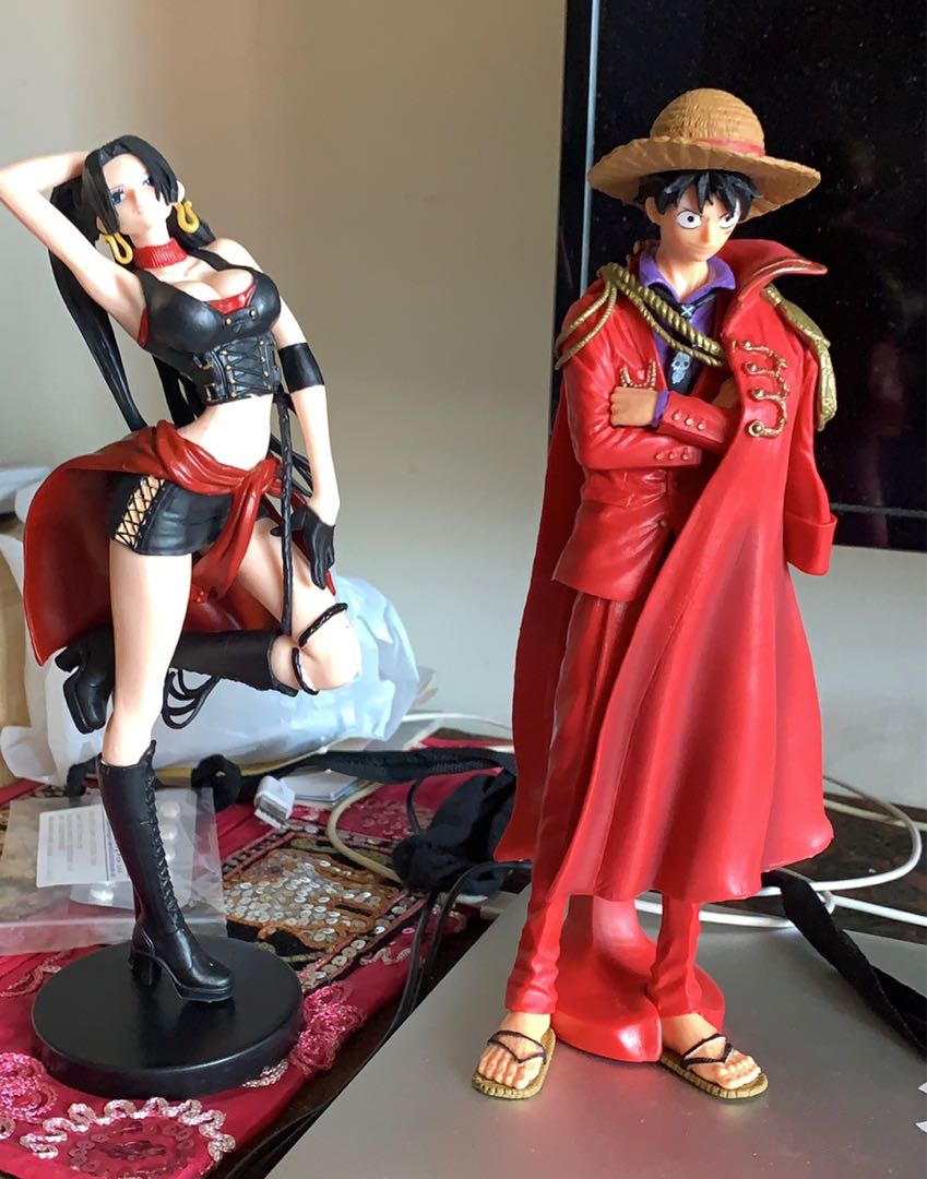 Red Cloak Monkey D Luffy And Boa Hancock Figurine Hobbies Toys Toys Games On Carousell