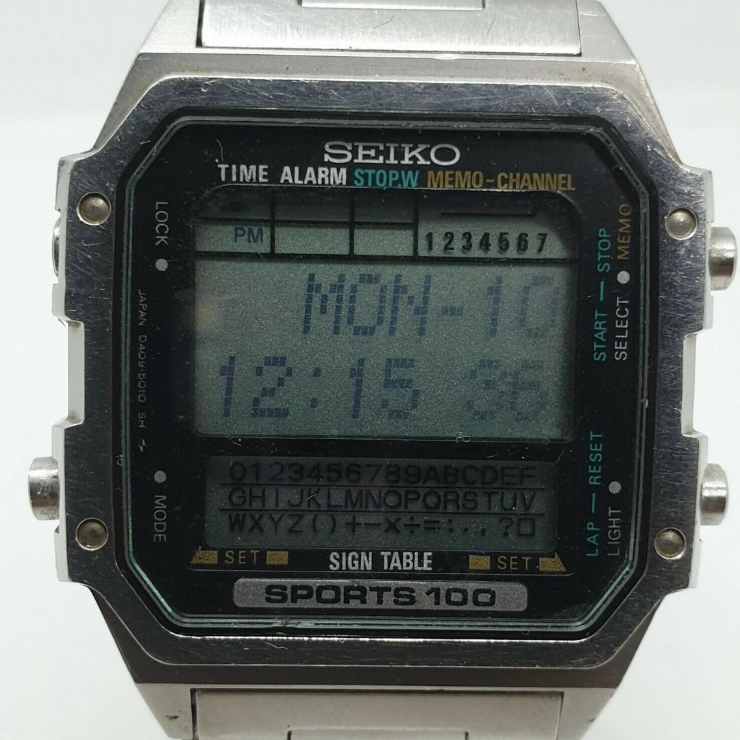Seiko D409-5010 Memory Data Bank Quartz Digital LCD Collectible Watch,  Men's Fashion, Watches & Accessories, Watches on Carousell