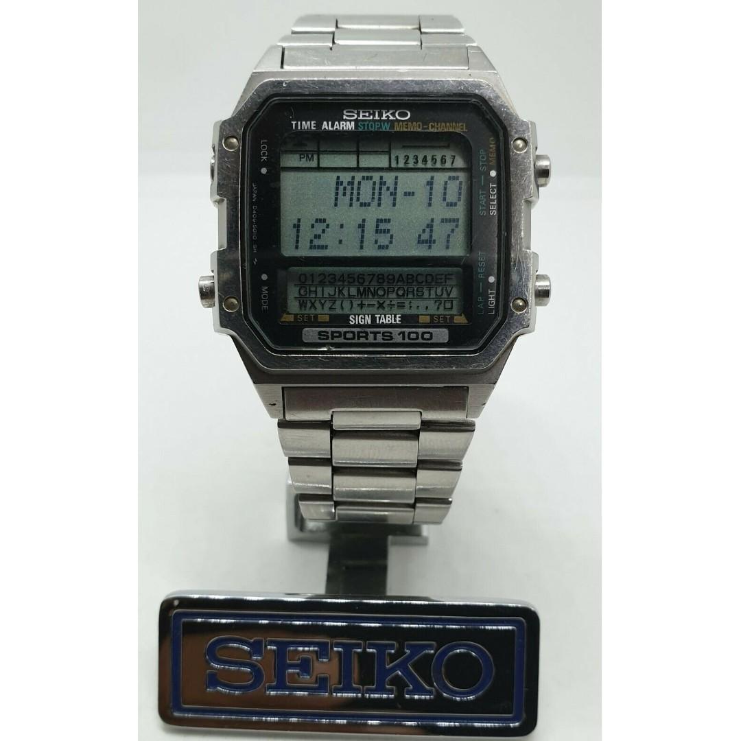 Seiko D409-5010 Memory Data Bank Quartz Digital LCD Collectible Watch,  Men's Fashion, Watches & Accessories, Watches on Carousell