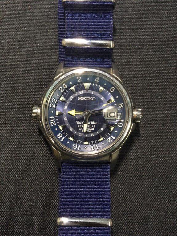 Seiko the great clearance blue perpetual calendar